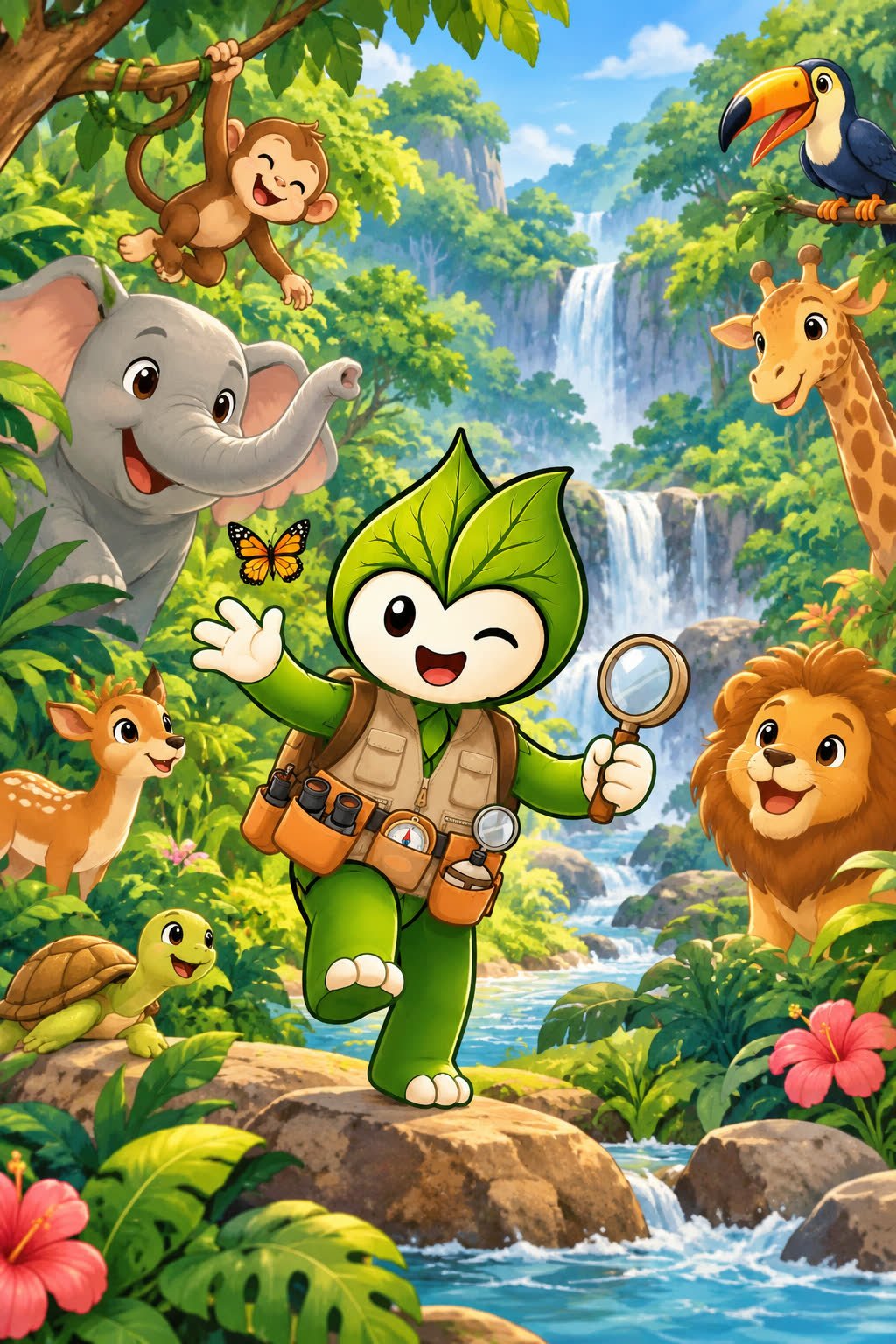 Pikoji Discovers Africa illustration