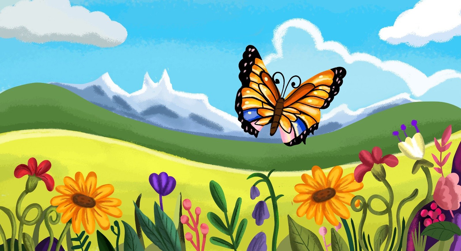 Butterfly Garden illustration