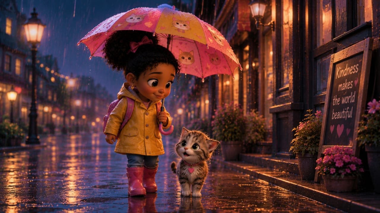 Rainy Day Kindness illustration
