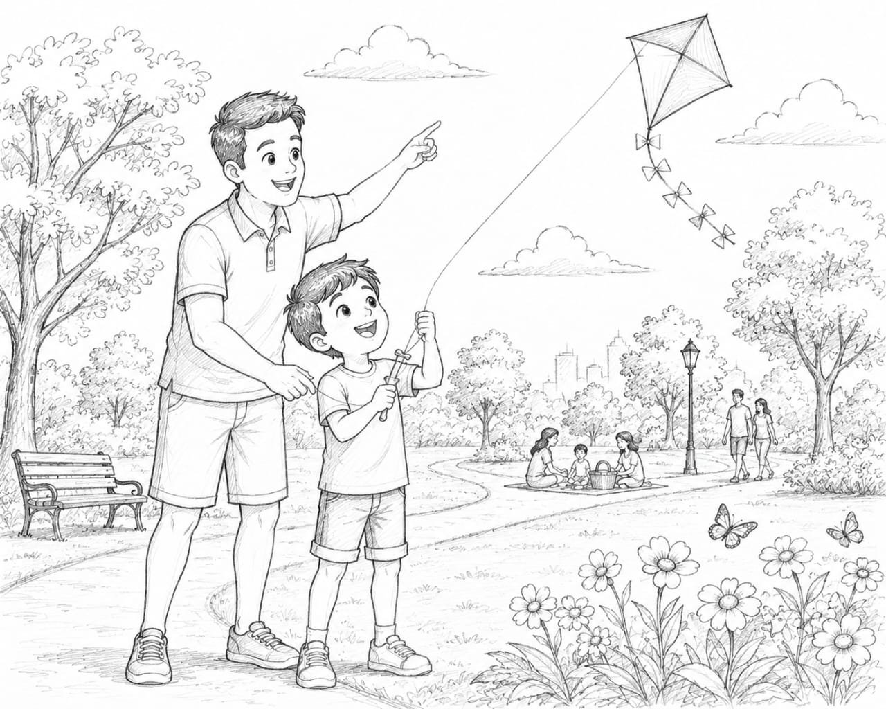 Kite Day illustration