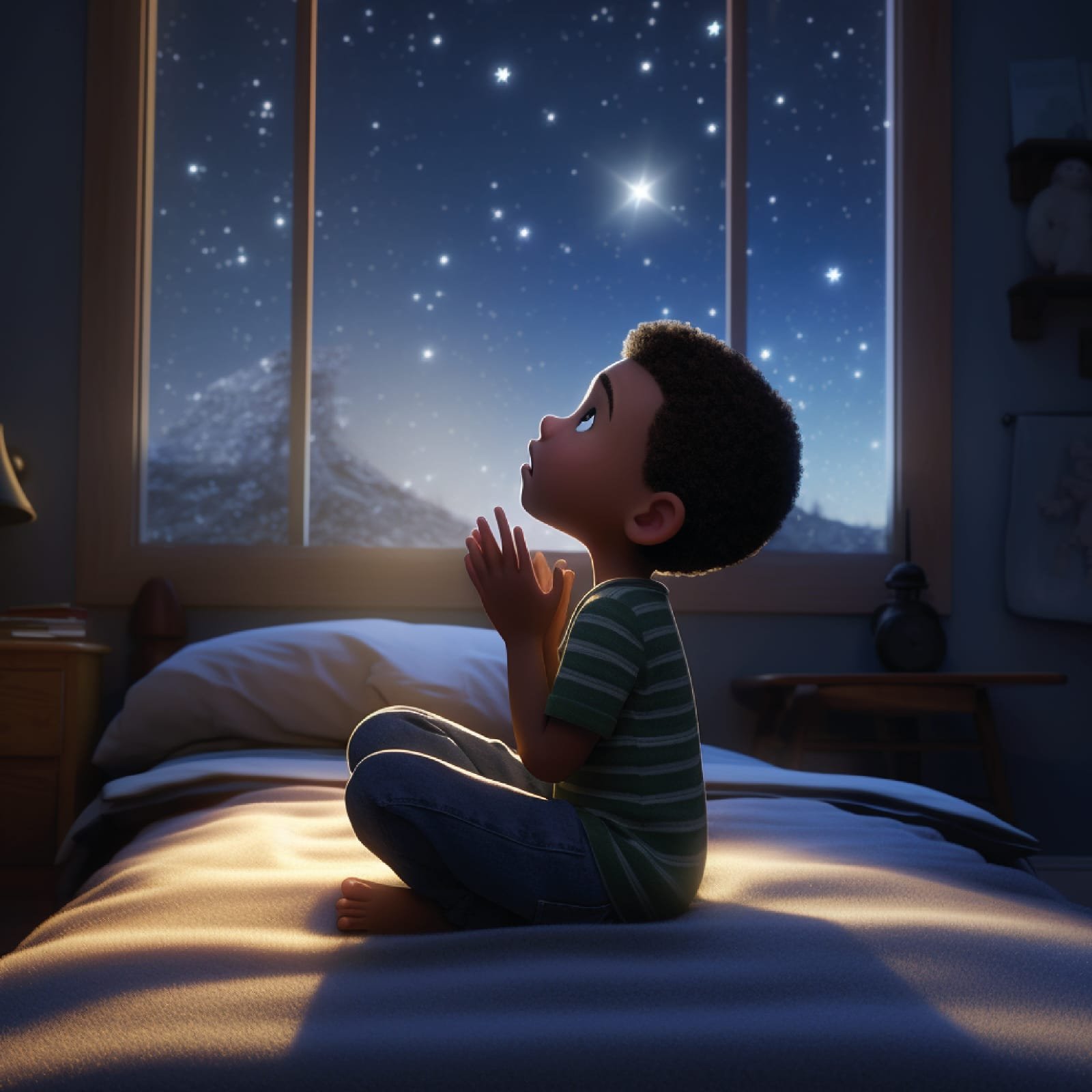 Starry Night Wishes illustration