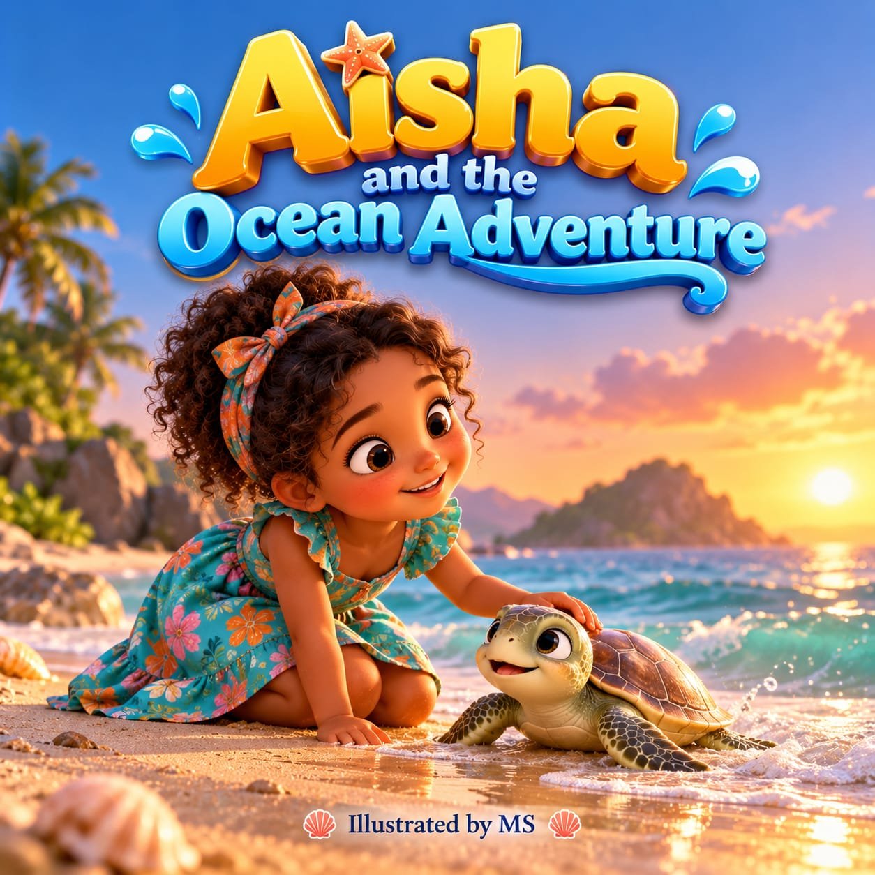 Aisha and the Ocean Adventure illustration