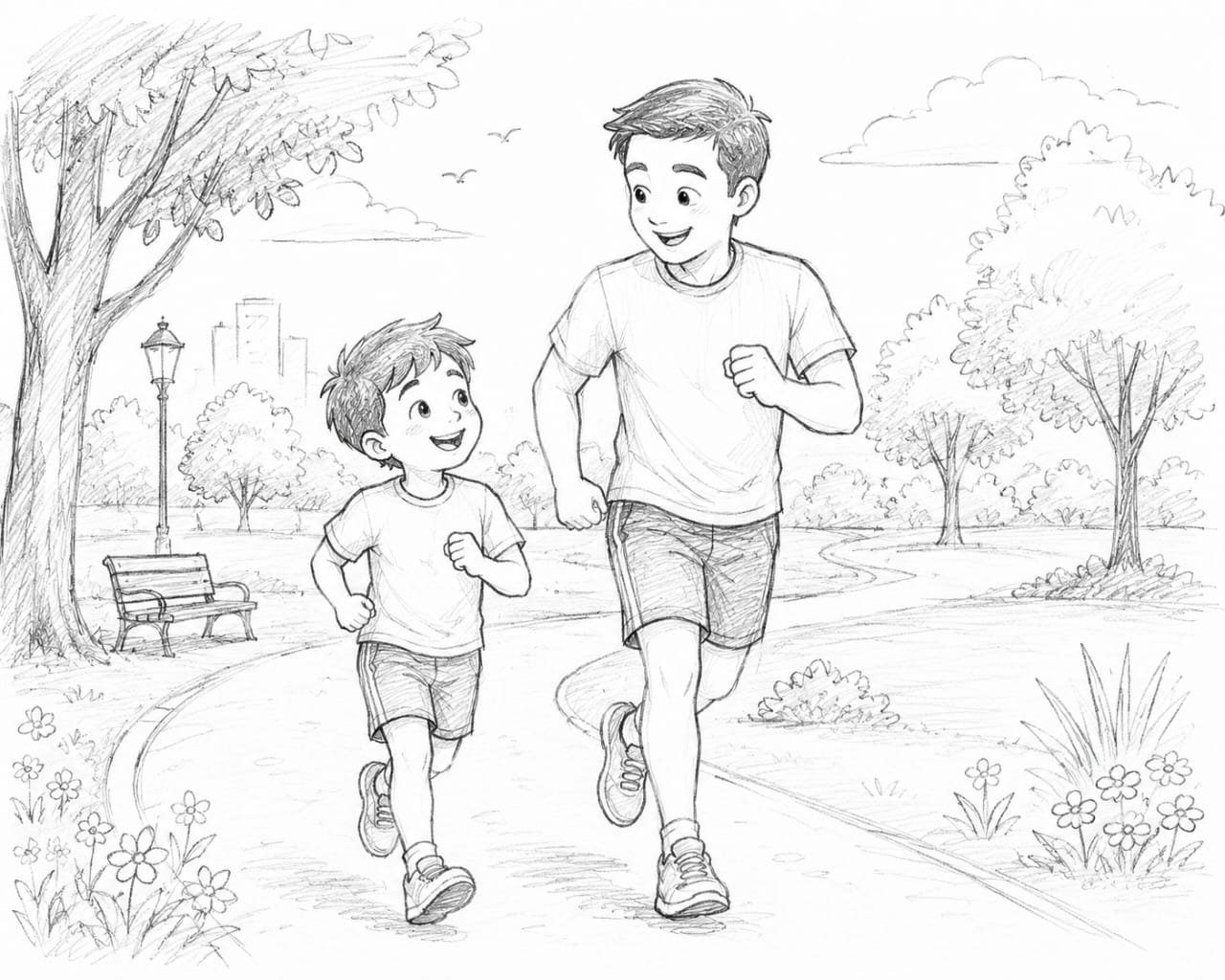 Park Run illustration